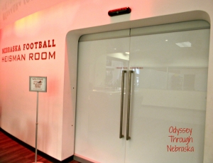 Memorial Stadium: Home of the Huskers Heisman video room