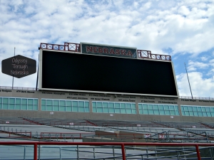 Memorial Stadium: home of the Huskers big screen