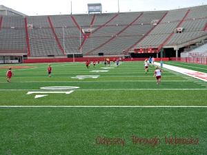 Memorial Stadium: Home of the Huskers run out on the field tradition