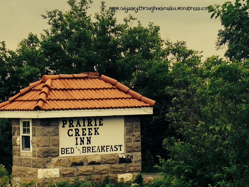 Prairie Creek Inn Bed & Breakfast sign text