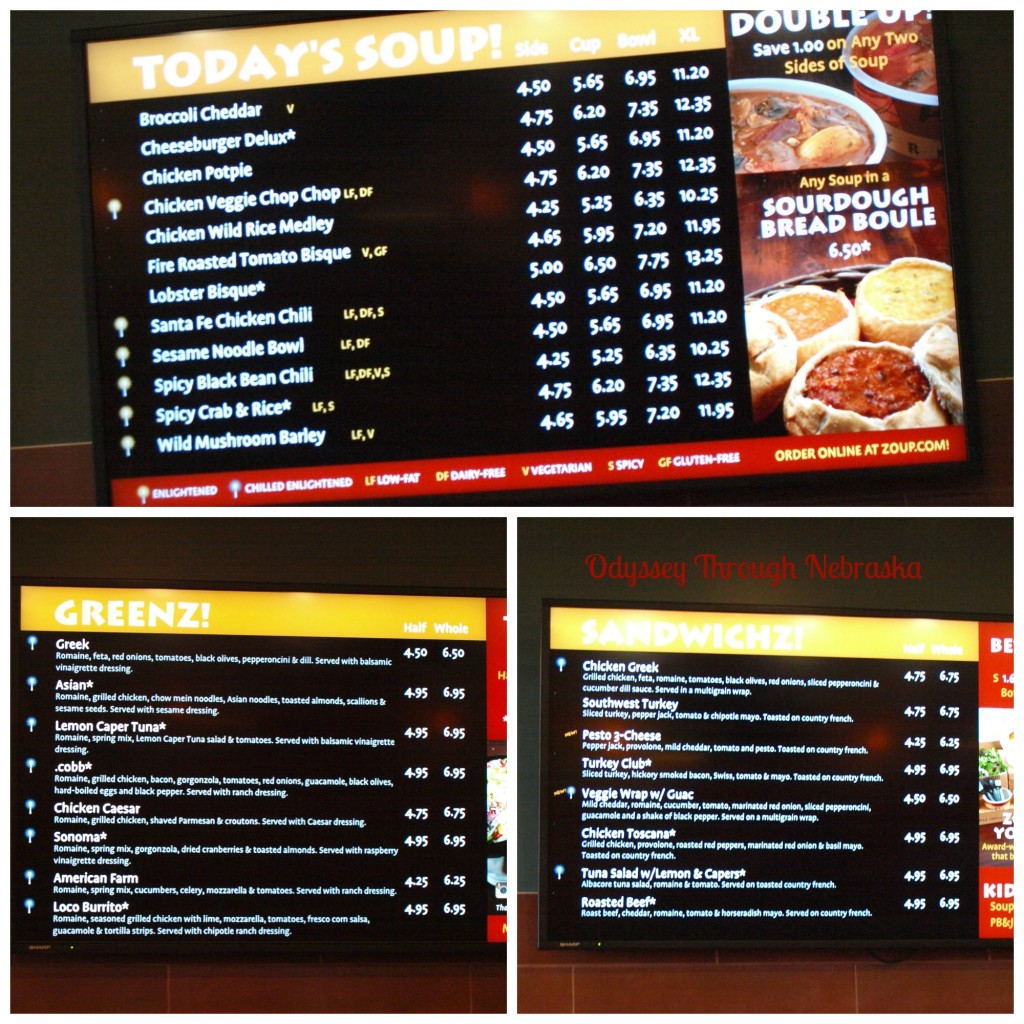 Zoup Menu Collage