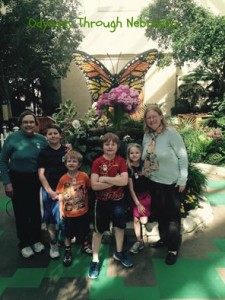 Lauritzen Gardens Lego Display Kids, Mom, Grammi