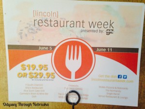 Lincoln Restaurant Week 2015