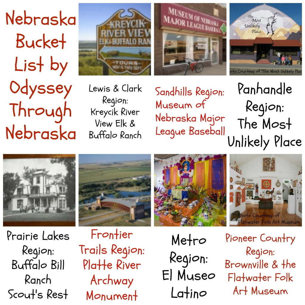 Nebraska Bucket List Completed Collage