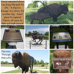 Kearney Archway Outdoor Statues Collage