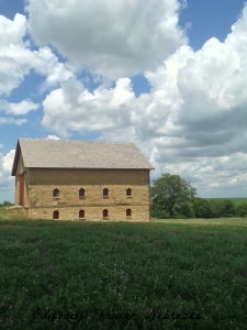 Filley Stone Barn plus the wildflowers