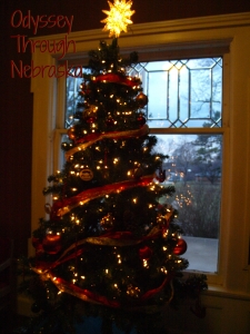 Lincoln's Whitehall Mansion Christmas tree
