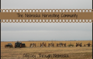Harvesting crops in Nebraska