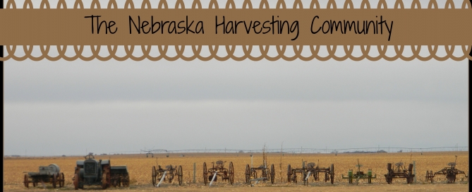 Harvesting crops in Nebraska