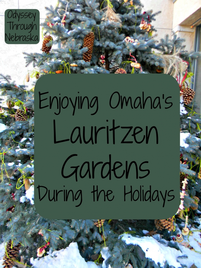 Enjoying Lauritzen Gardens at the Holidays