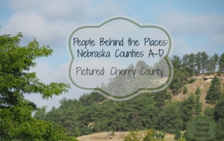 Several Nebraska Counties were named in honor of famous people