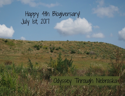 Happy 4th Blogiversary!  Celebrating 4 years of Odyssey Through Nebraska