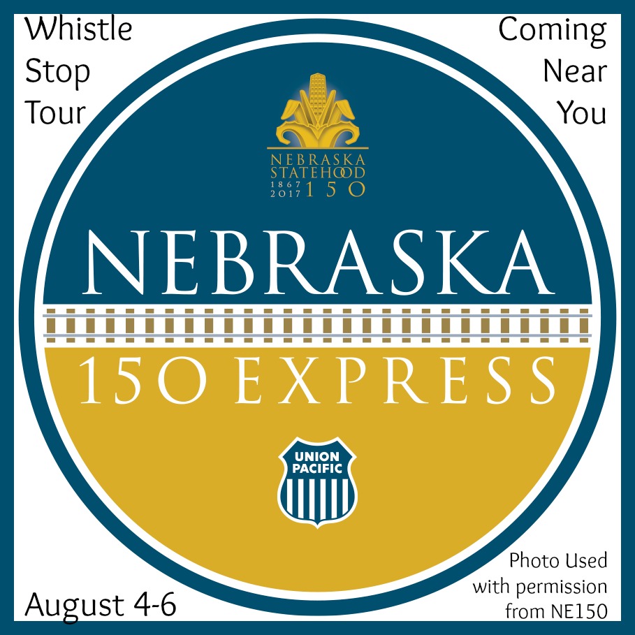On August 4th to 6th, the Union Pacific Streamliner Locomotive is travelling across Nebraska for a whistle-stop adventure