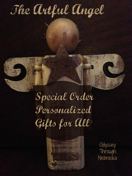 Personalized gifts can be custom made by the Artful Angel