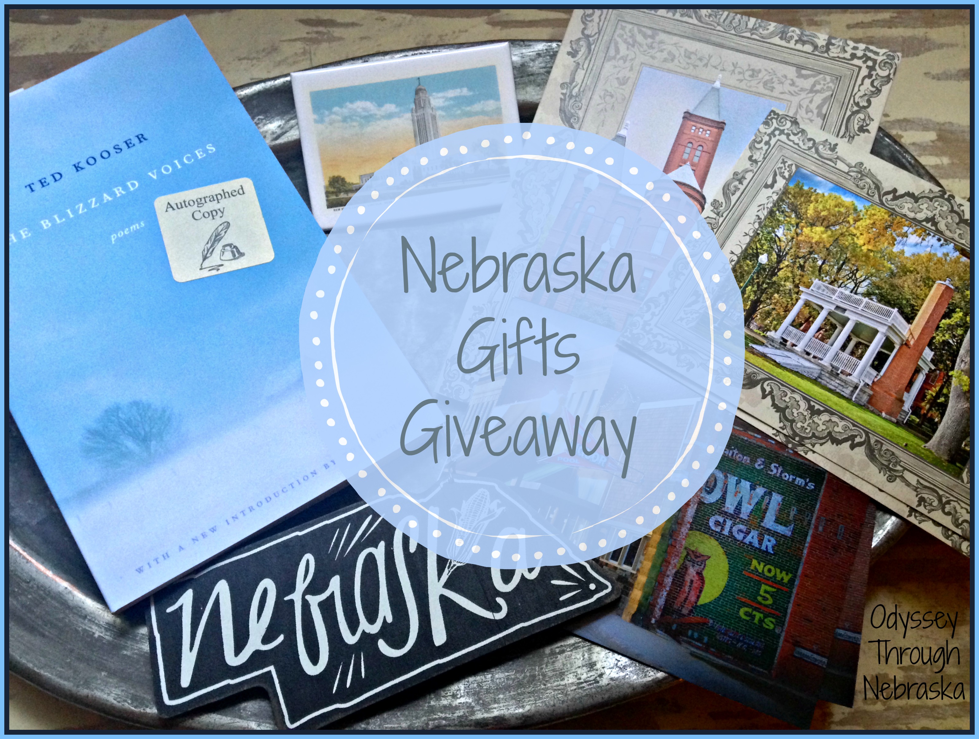 The gifts in this giveaway all represent Nebraska