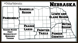 Detour Nebraska map from book