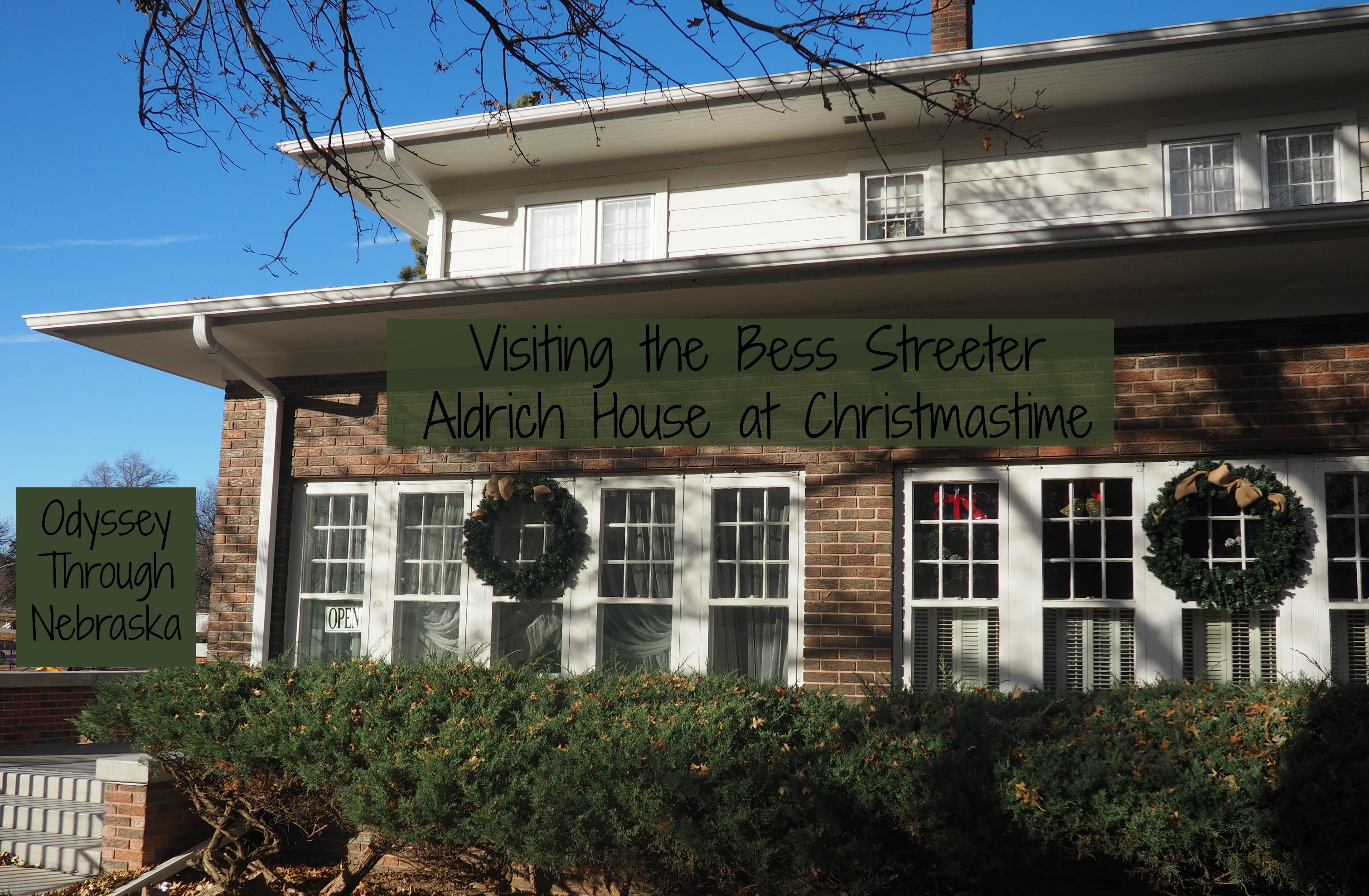 Bess Streeter Aldrich House Christmas