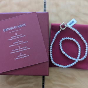 Lifetime guarantee even on pearl necklaces